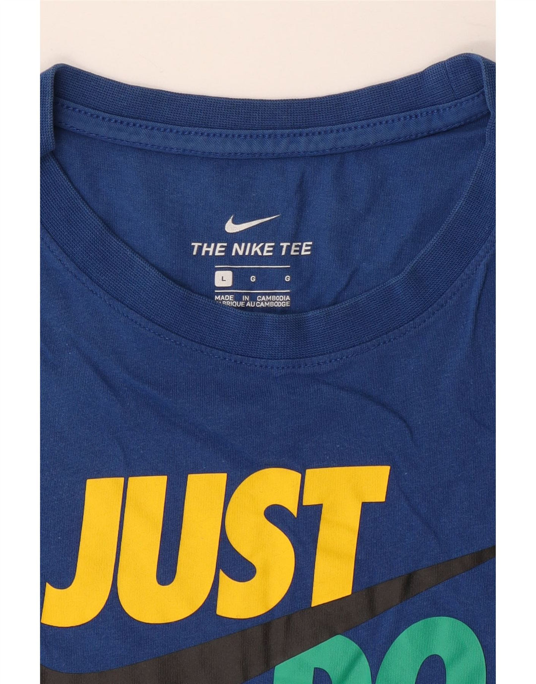 Ανδρικό γραφικό μπλουζάκι NIKE Top Large Blue