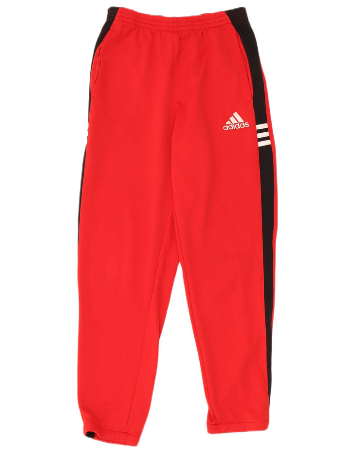 Παντελόνι αθλητικής φόρμας Adidas Boys 13-14 ετών Κόκκινο πολύχρωμο πολυεστέρα