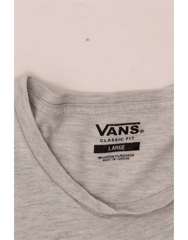 Ανδρικό T-Shirt Vans Classic Fit Top μεγάλο γκρι βαμβακερό