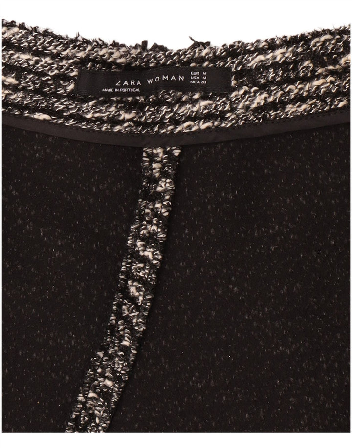 ZARA Womens Mini Skirt Medium W30  Black Flecked