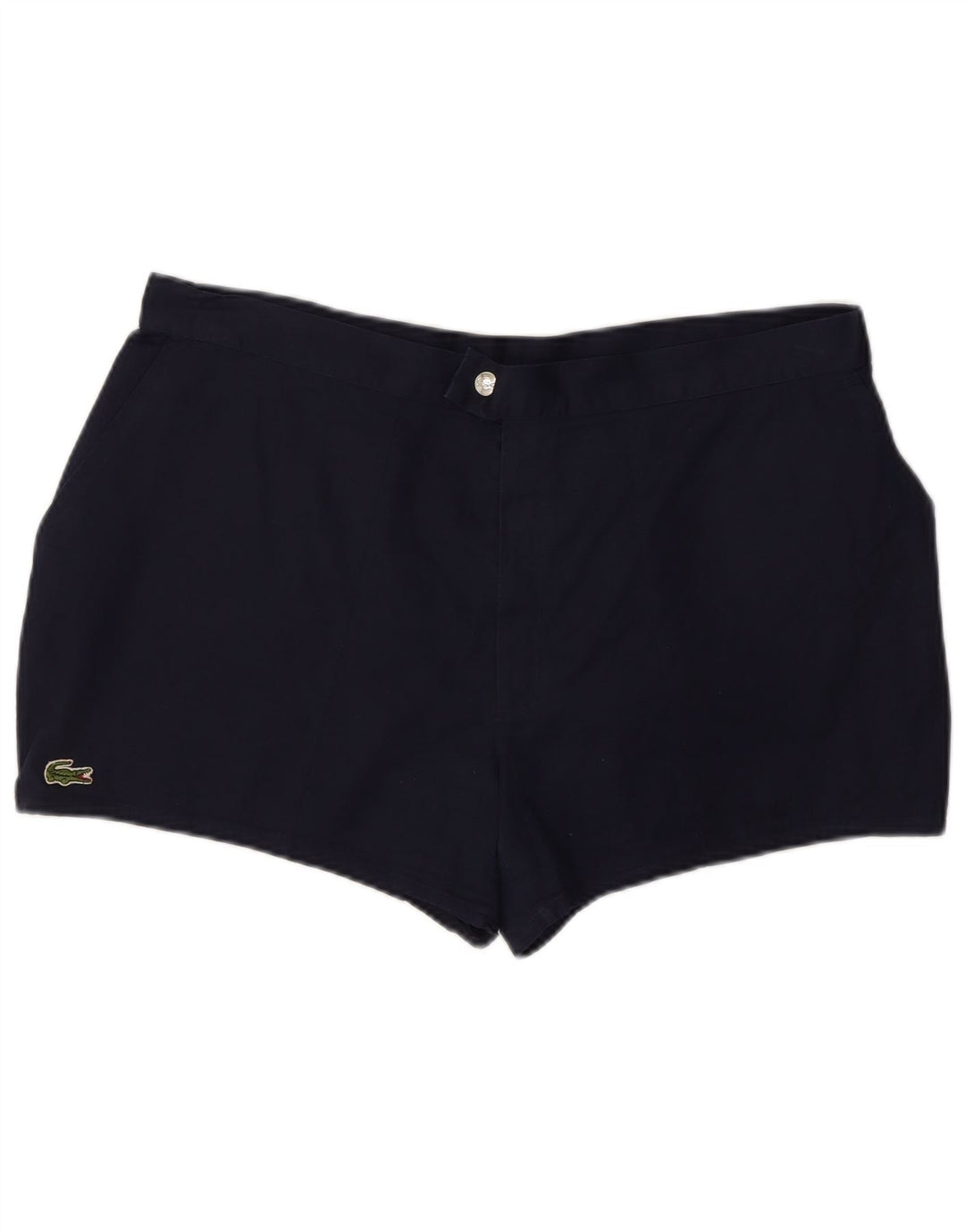 LACOSTE Womens Chino Shorts W34 Large Navy Blue