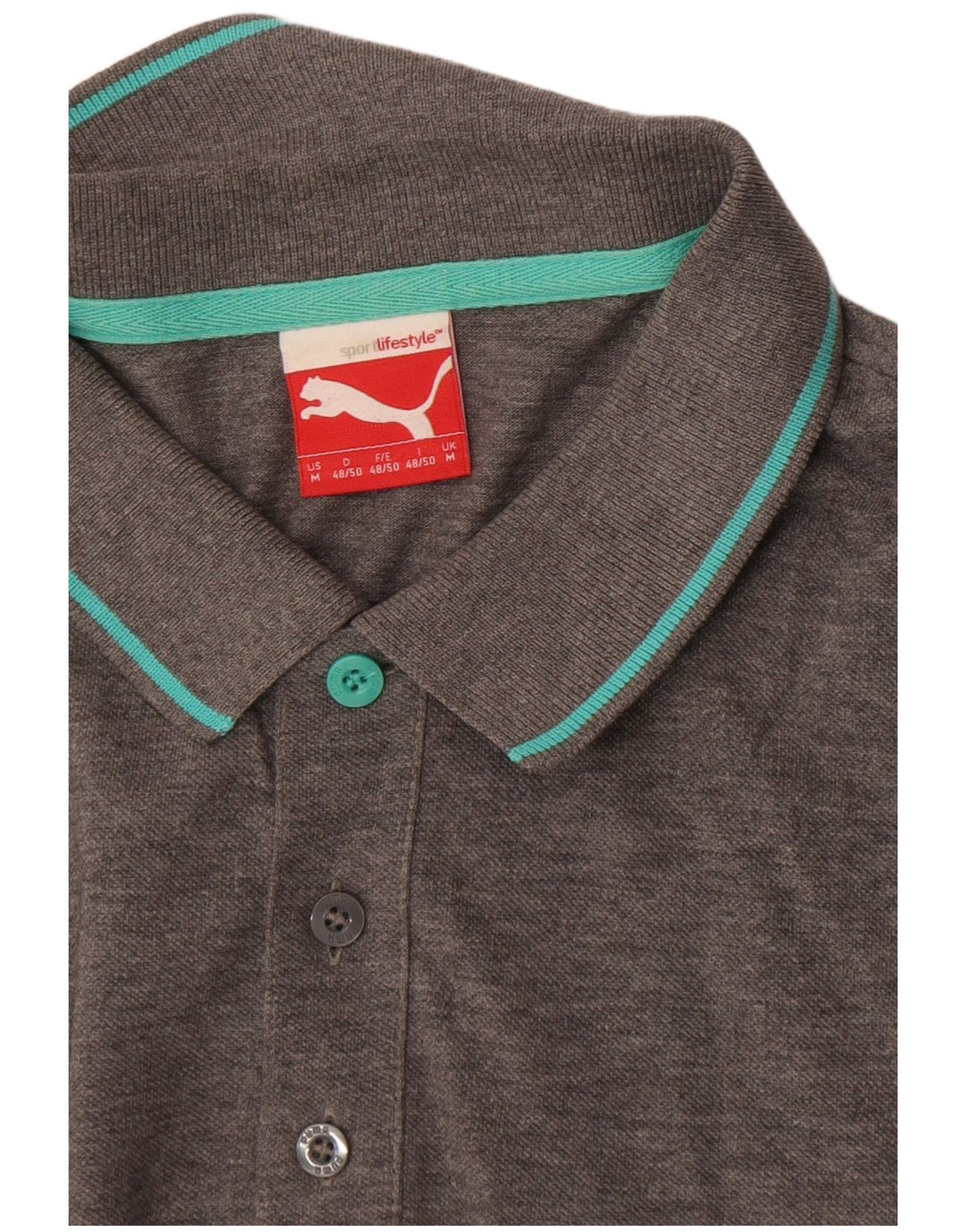 Ανδρικό πουκάμισο Polo Puma σε μεσαίο γκρι