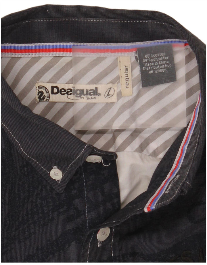 Ανδρικό γραφικό πουκάμισο Desigual, μεγάλο πολύχρωμο βαμβακερό χρώμα