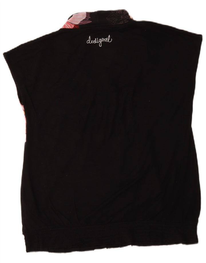 Γυναικεία μπλούζα Desigual Top UK 16 Μεγάλη πολύχρωμη φλοράλ βισκόζη