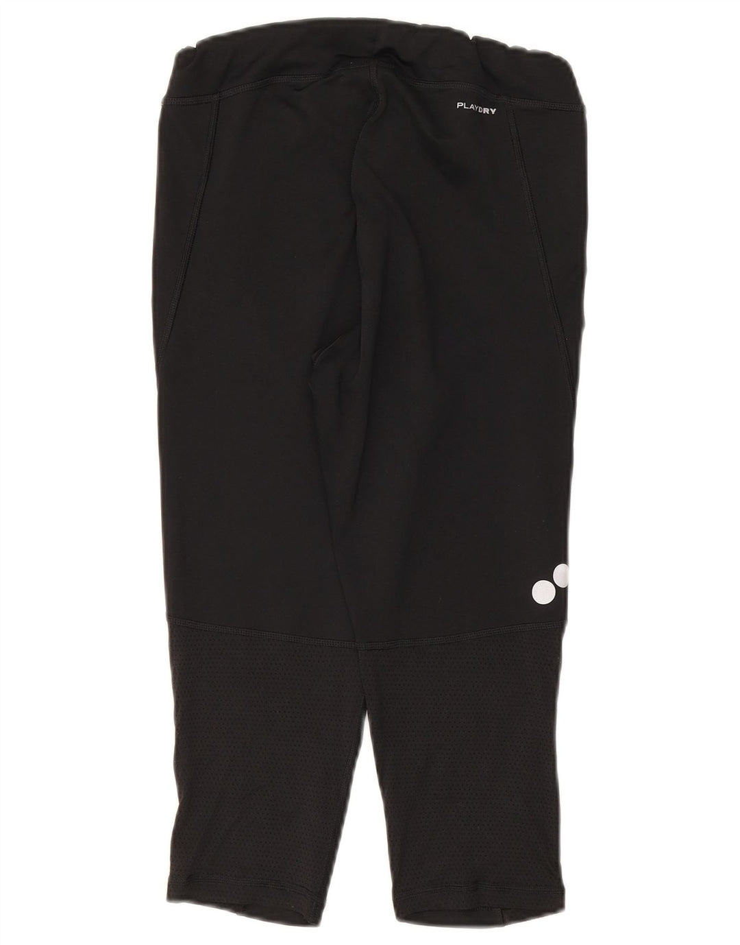 Reebok Γυναικεία Κάπρι Κολάν UK 8/10 Μικρός Μαύρος Πολυεστέρας