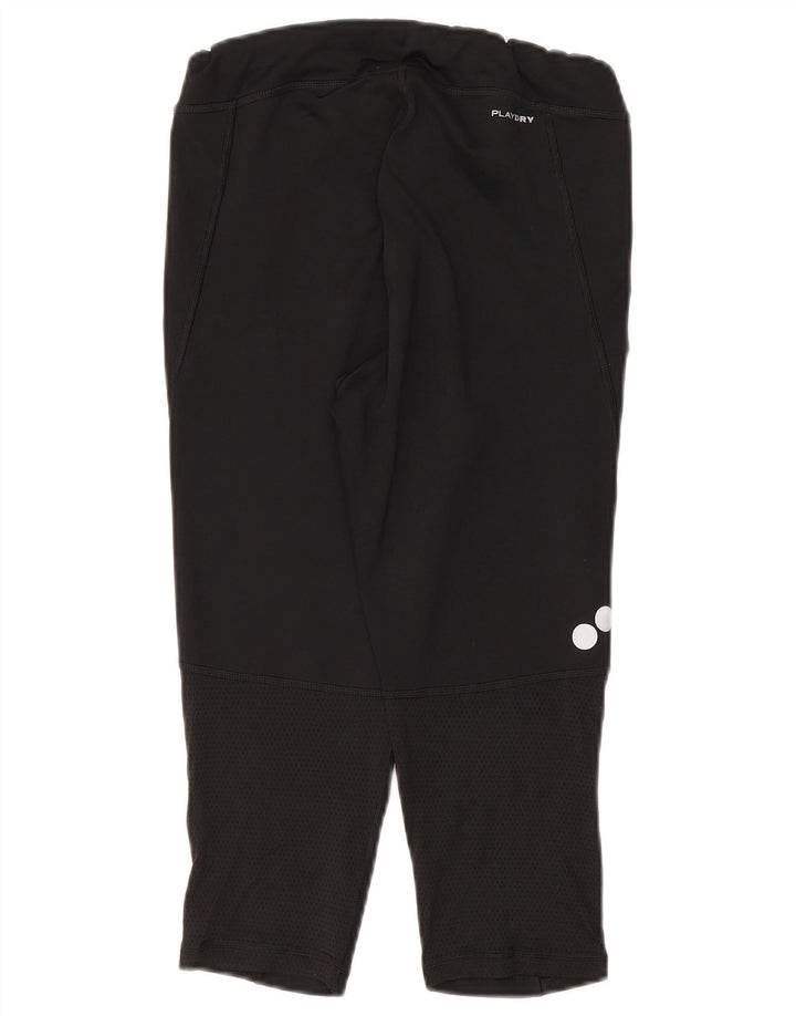 Reebok Γυναικεία Κάπρι Κολάν UK 8/10 Μικρός Μαύρος Πολυεστέρας