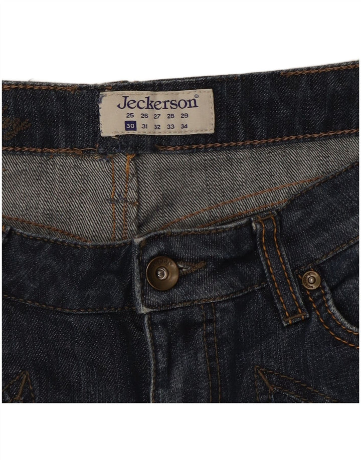 Jeckerson Γυναικείο Slim Jeans W30 L32 Navy Blue Cotton