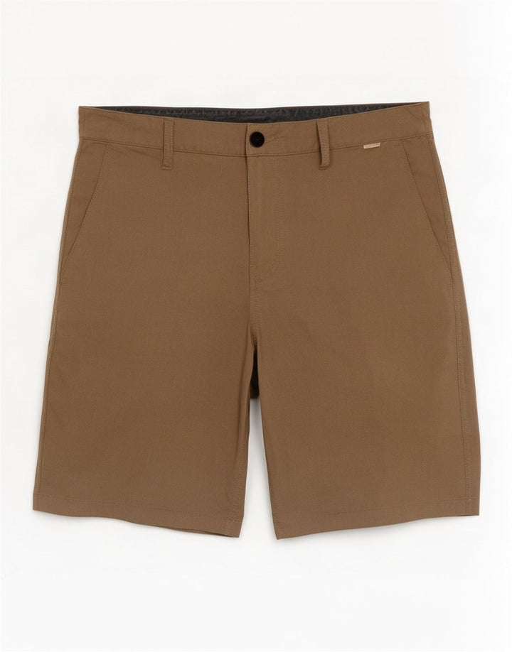 Ανδρικό σορτς Chino Hurley W30 μεσαίο μπεζ πολυεστέρας