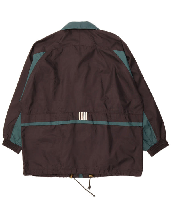 Vintage Ανδρικό Μπουφάν Windbreaker UK 44 2XL Μαύρο Colourblock Nylon