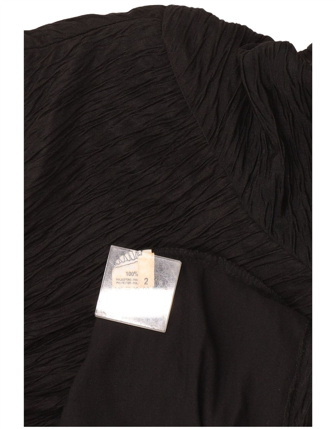 Vintage γυναικείο φόρεμα με θήκη US 2 XS Μαύρο Πολυεστέρα