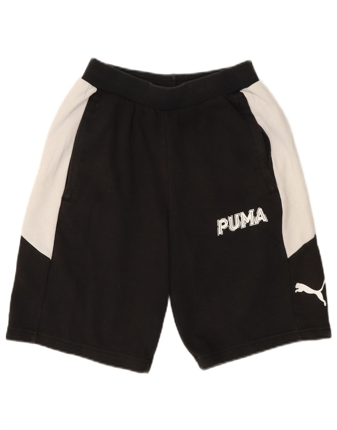 Ανδρικό αθλητικό σορτς Puma, μικρό μαύρο χρώμα, βαμβακερό