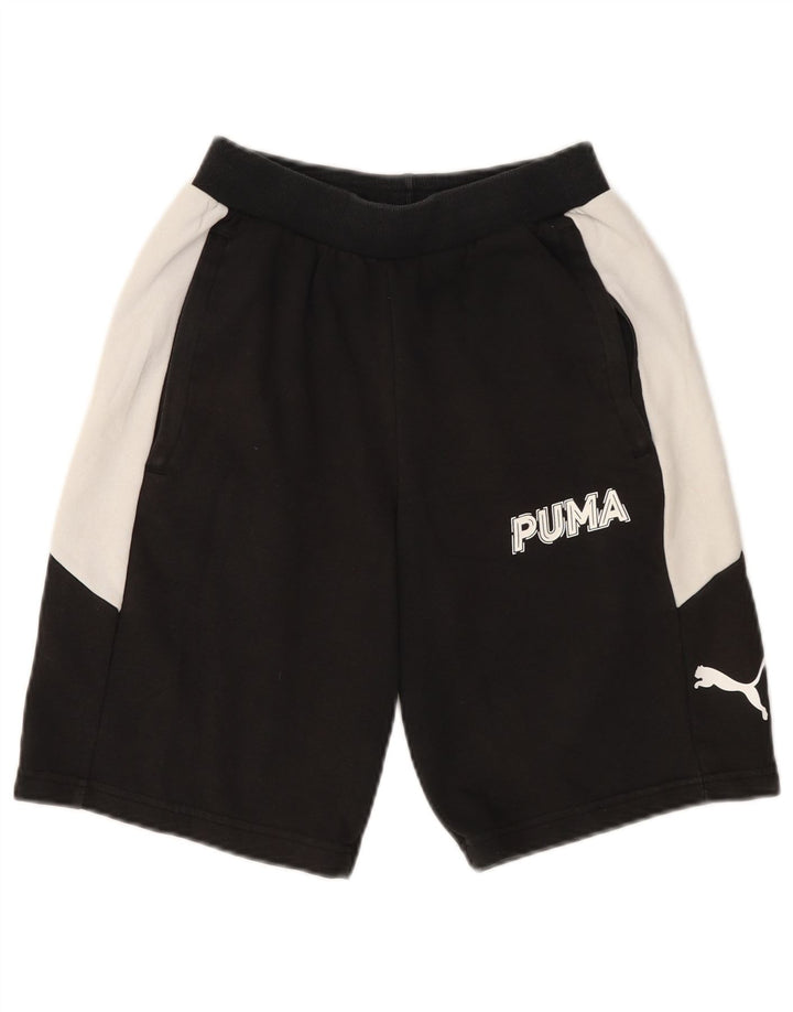 Ανδρικό αθλητικό σορτς Puma, μικρό μαύρο χρώμα, βαμβακερό
