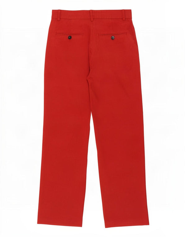 Zara Γυναικείο Ψηλόμεσο Χαλαρό Παντελόνι XS W25 L28 Κόκκινο
