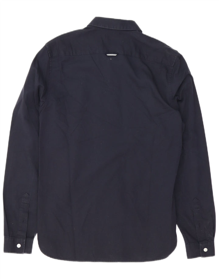 Ανδρικό πουκάμισο Fred Perry Μικρό Βαμβακερό Navy Blue