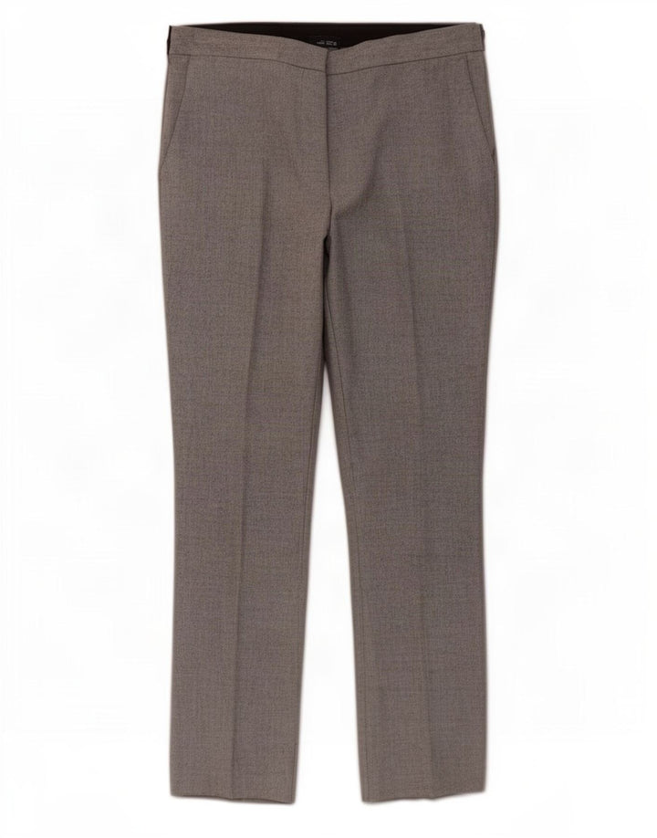 Zara Γυναικείο λεπτό παντελόνι Chino μεγάλο W30 L27 Γκρι πολυεστέρας