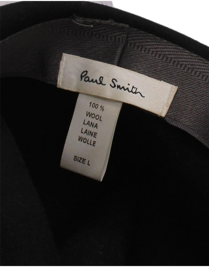 Paul Smith Ανδρικό καπέλο Fedora με μεγάλο μαύρο μαλλί Classic