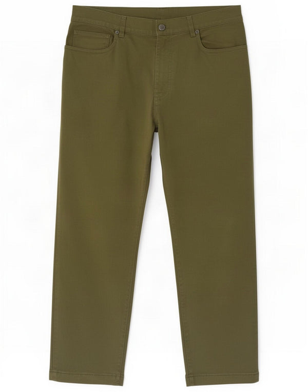 Moschino Womens Slim Casual Trousers IT 52 2XL W36 L26 Green Cotton