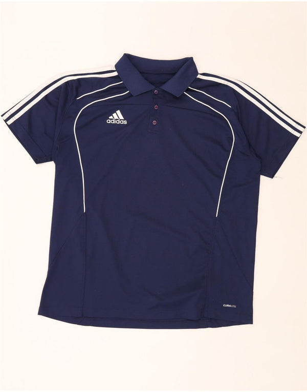 Ανδρικό πουκάμισο ADIDAS Climalite Polo UK 46/48 XL Navy Blue Polyester