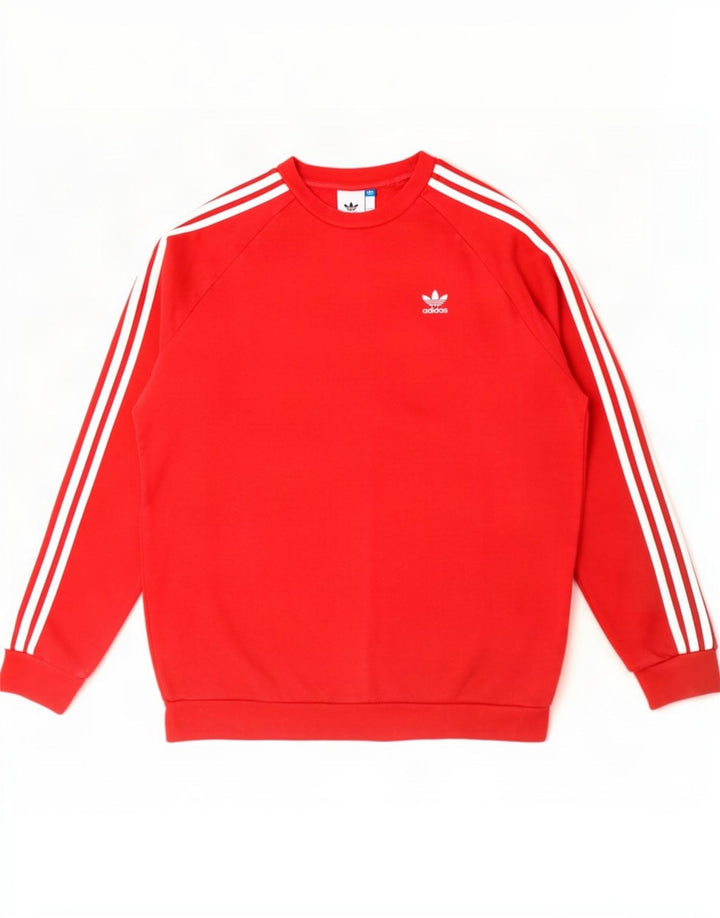 Ανδρικό φούτερ Adidas Jumper Μεσαίο κόκκινο βαμβακερό