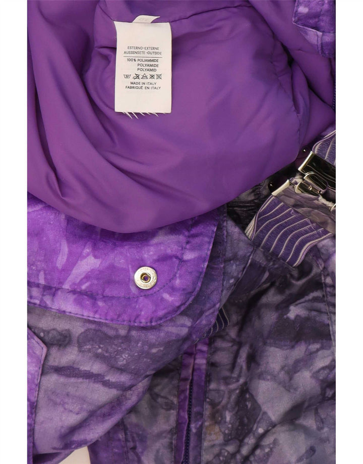 Γυναικεία φόρμα σκι με αφηρημένο σχέδιο IT 38 XS Purple