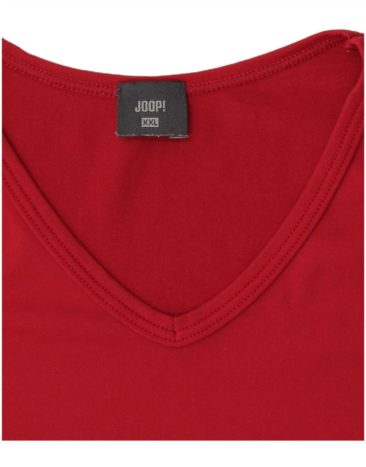 JOOP Γυναικείο T-Shirt Top UK 20 2XL Κόκκινο