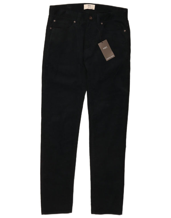 Ανδρικό λεπτό κοτλέ παντελόνι Marks & Spencer W32 L33 Navy Blue Cotton