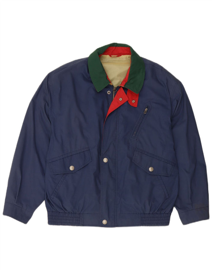 JUPITER Ανδρικό μπουφάν Bomber IT 54 2XL Blue Polyester