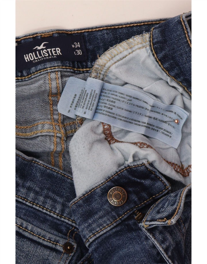 Ανδρικό τζιν HOLLISTER Slim Straight W34 L30 Μπλε βαμβακερό