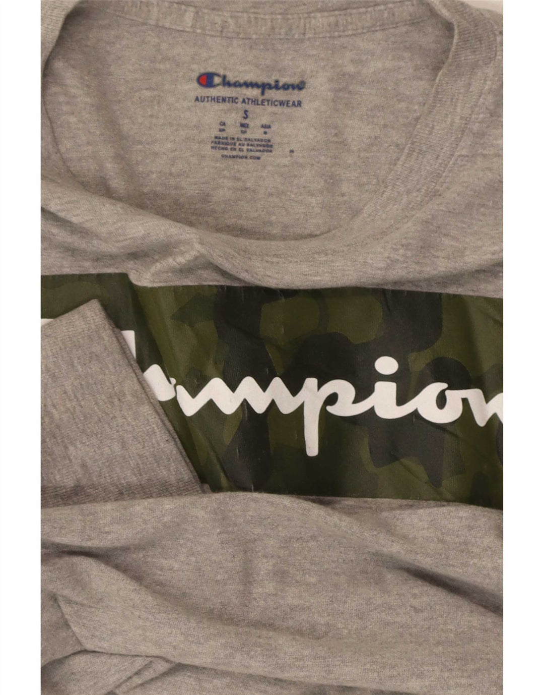 Champion Ανδρικό γραφικό τοπ μακρυμάνικο μικρό γκρι