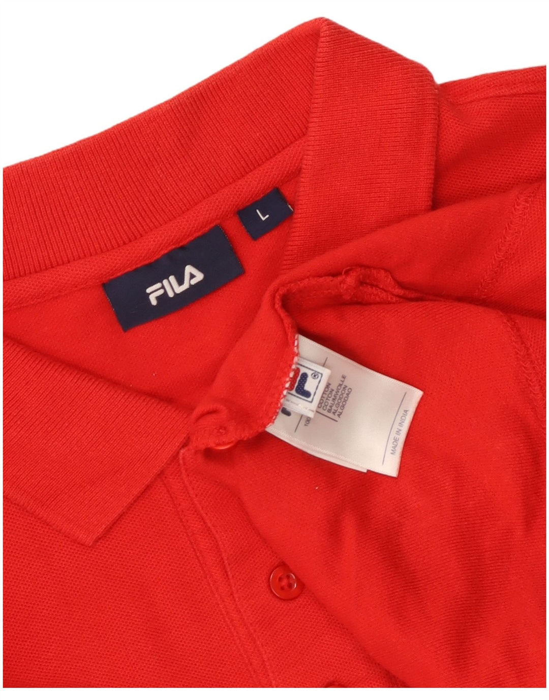 Ανδρικό πουκάμισο πόλο Fila μεγάλο κόκκινο βαμβακερό