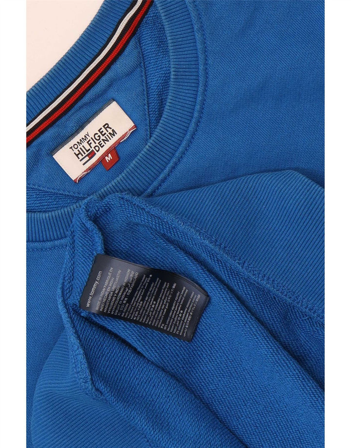 Γραφικό ανδρικό φούτερ Tommy Hilfiger Jumper Μεσαίο μπλε βαμβακερό