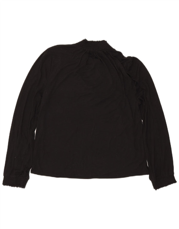 Γυναικεία μακρυμάνικη μπλούζα J. CREW Top UK 16 Large Black Polyester
