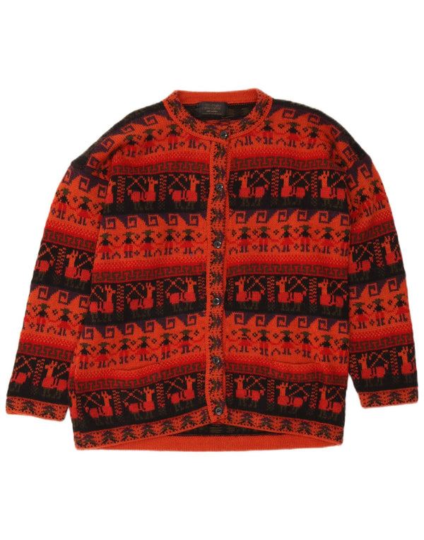 Γυναικεία ζακέτα Artesanias UK 16 Large Red Fair Isle Aztec
