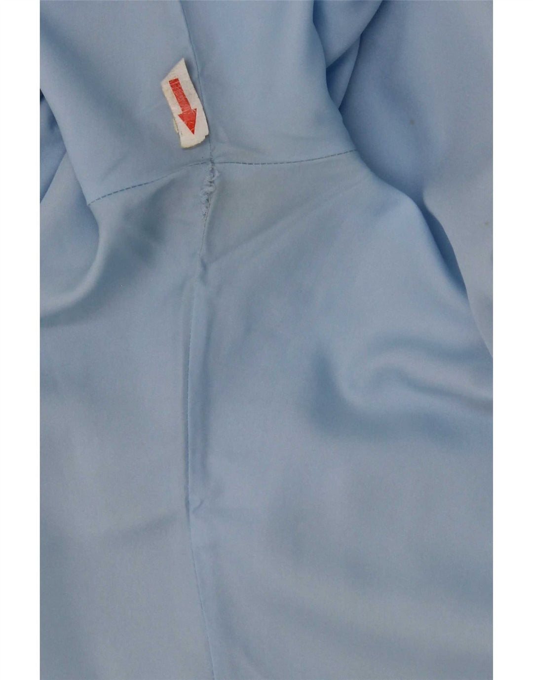 Vintage γυναικείο κοντομάνικο μπλούζα UK 14 Medium Blue Polyester