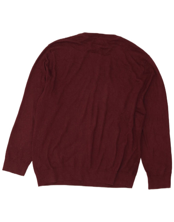 Ανδρικό πουλόβερ Nautica Crew Neck Jumper XL Βαμβακερό μπορντό