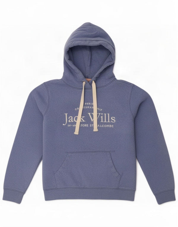 Jack Wills Γυναικείο γραφικό υπερμεγέθη κουκούλα UK 14 Large Blue