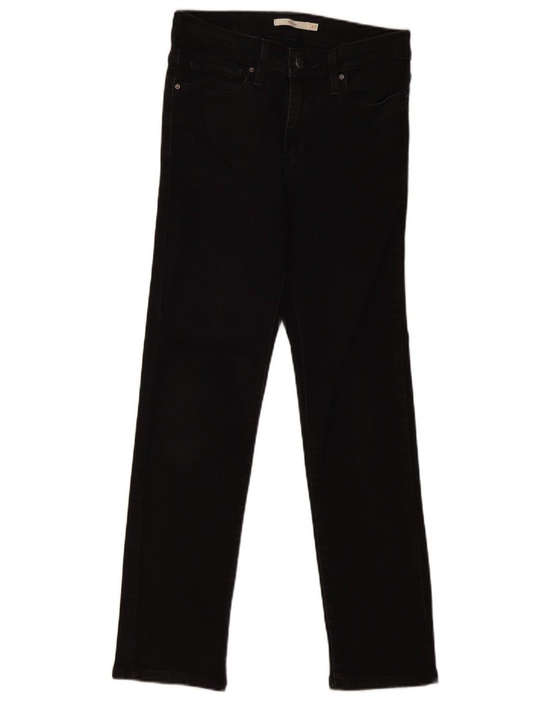 Levi's Womens 712 Slim Jeans W27 L28 Μαύρο βαμβακερό