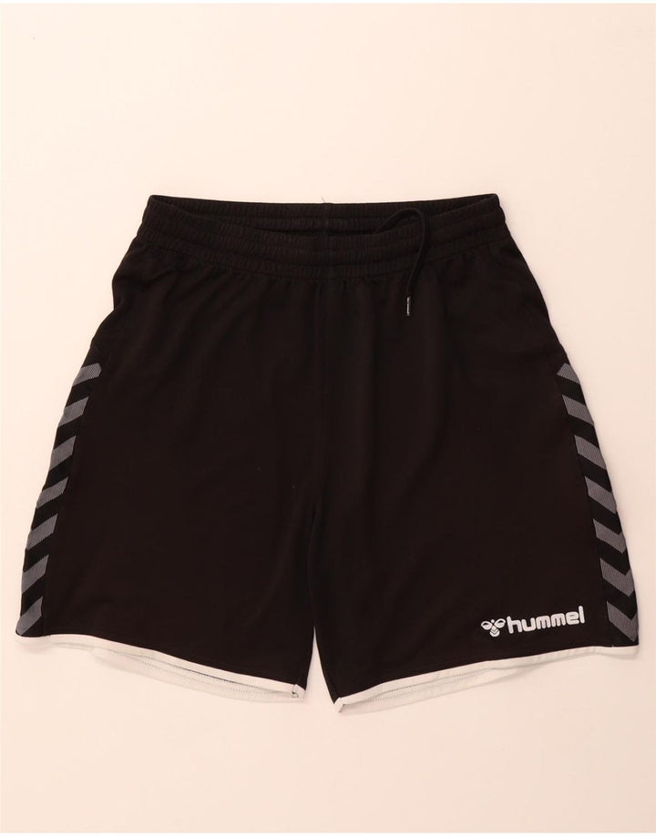 HUMMEL Mens Sport Shorts Small  Black Polyester Vintage Hummel and Second-Hand Hummel from Messina Hembry 