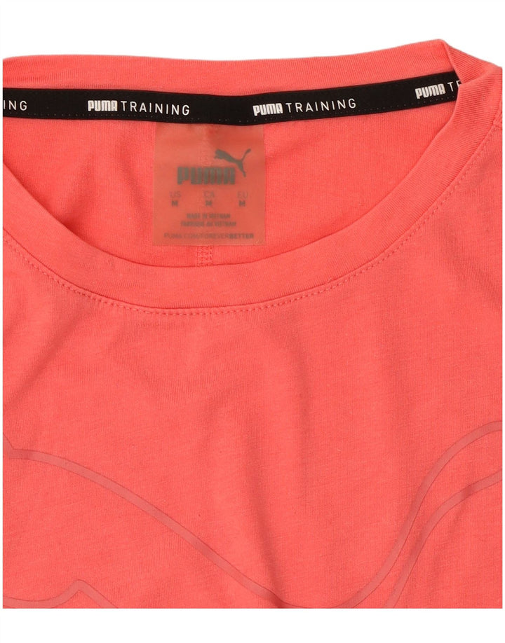 Puma Γυναικείο T-Shirt Top UK 14 Medium Pink