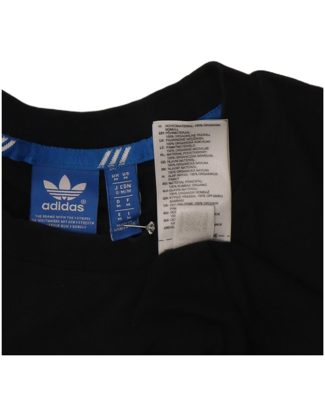Ανδρικό γραφικό T-Shirt Adidas Top Μεσαίο μαύρο βαμβακερό