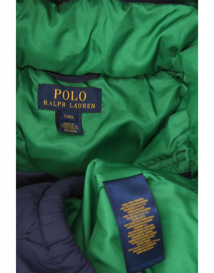 POLO RALPH LAUREN Μπουφάν με κουκούλα για αγόρια με επένδυση 7-8 ετών Small Navy Blue
