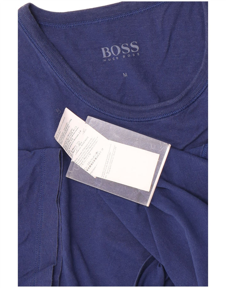 Ανδρικό μπλουζάκι HUGO BOSS Μπλουζάκι μεσαίο μπλε βαμβακερό