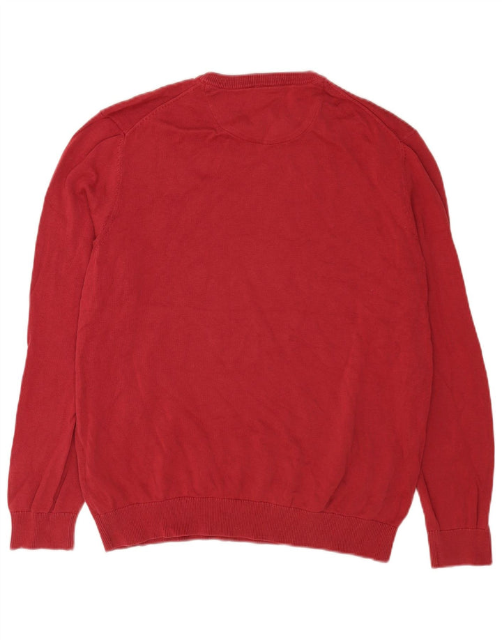 Ανδρικό πουλόβερ Timberland Crew Neck Jumper μεγάλο κόκκινο βαμβακερό