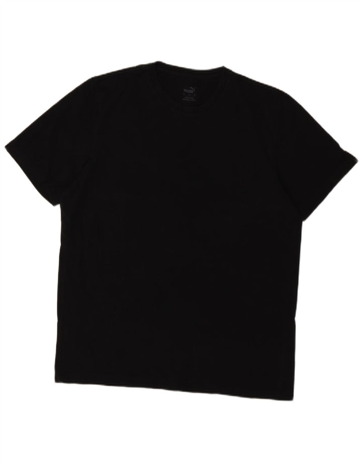 Ανδρικό T-Shirt Puma Top μεγάλο μαύρο βαμβακερό