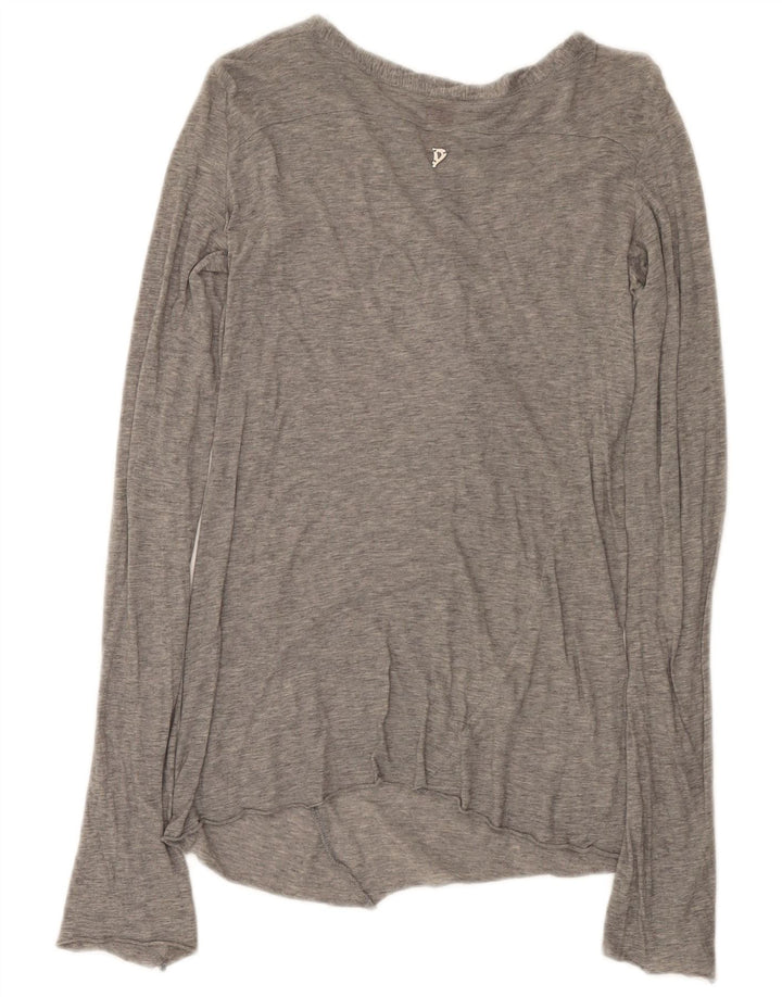 Γυναικείο τοπ Dondup μακρυμάνικο UK 8 Small Grey Flecked