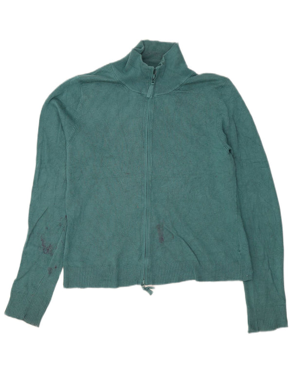 Zara Γυναικείο πουλόβερ ζακέτα UK 18 XL Green Rayon