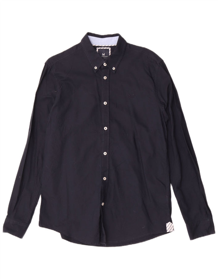 Ανδρικό πουκάμισο Crew Clothing Slim Fit, μεσαίο μπλε βαμβακερό
