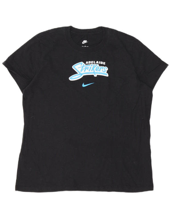 Ανδρικό T-Shirt Nike Adelaide Strikers Top XL μαύρο βαμβακερό