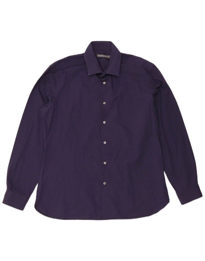 Ανδρικό πουκάμισο French Connection XL Navy Blue Cotton