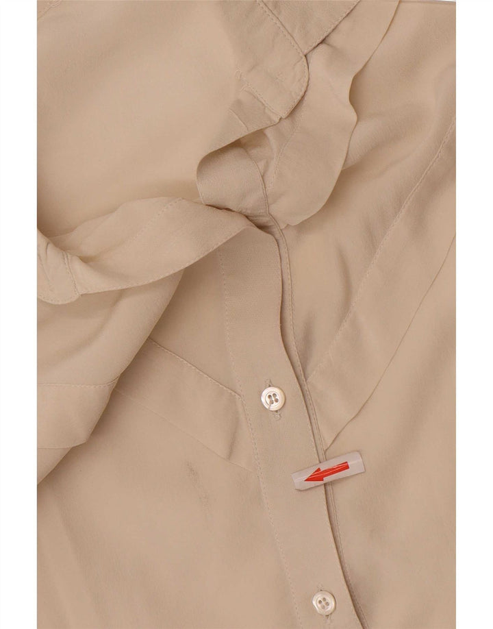 Vintage γυναικείο πουκάμισο μπλούζα IT 40 Small Off White
